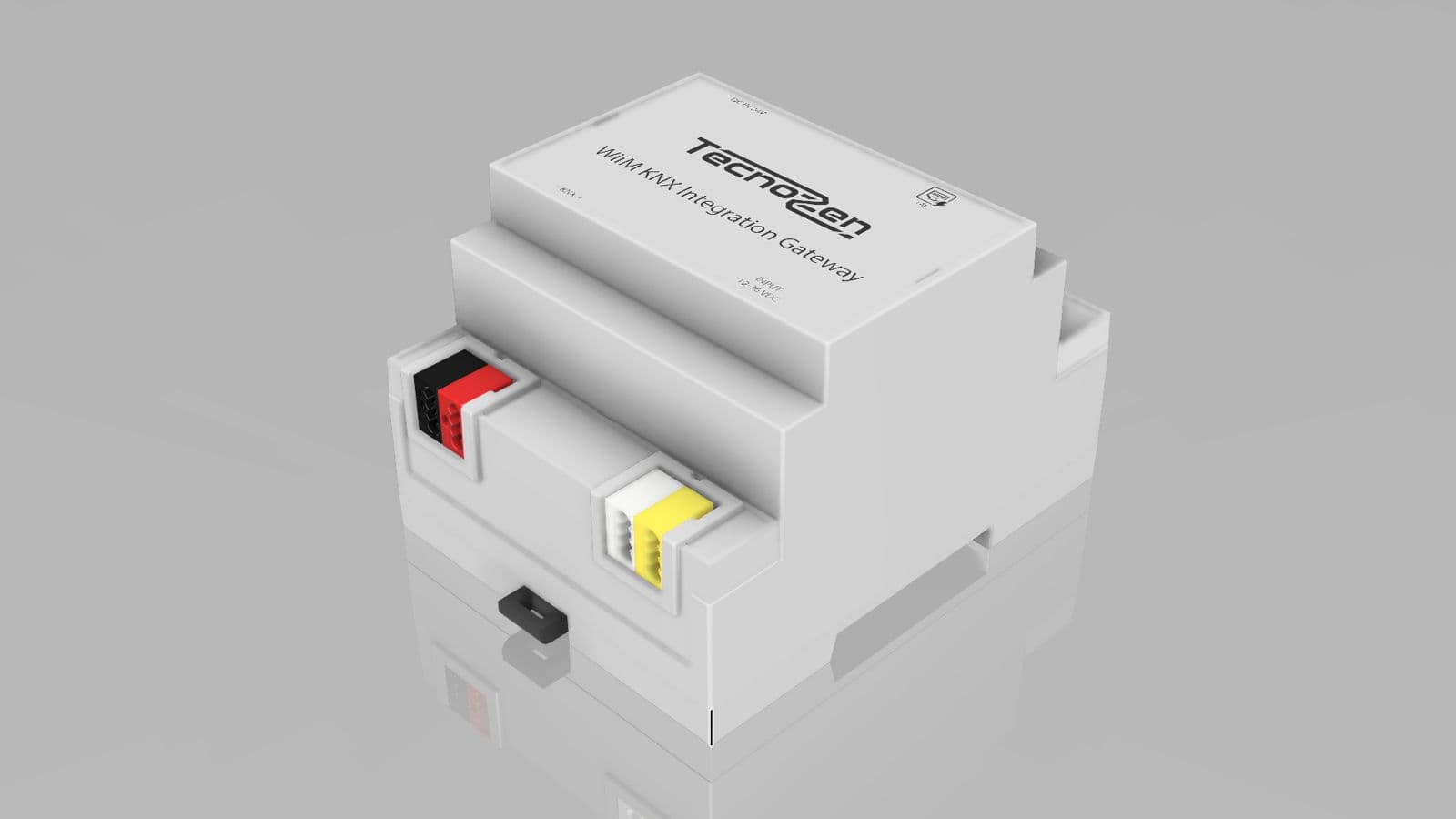KNX-WiiM Gateway de TecnoZen, módulo para carril DIN